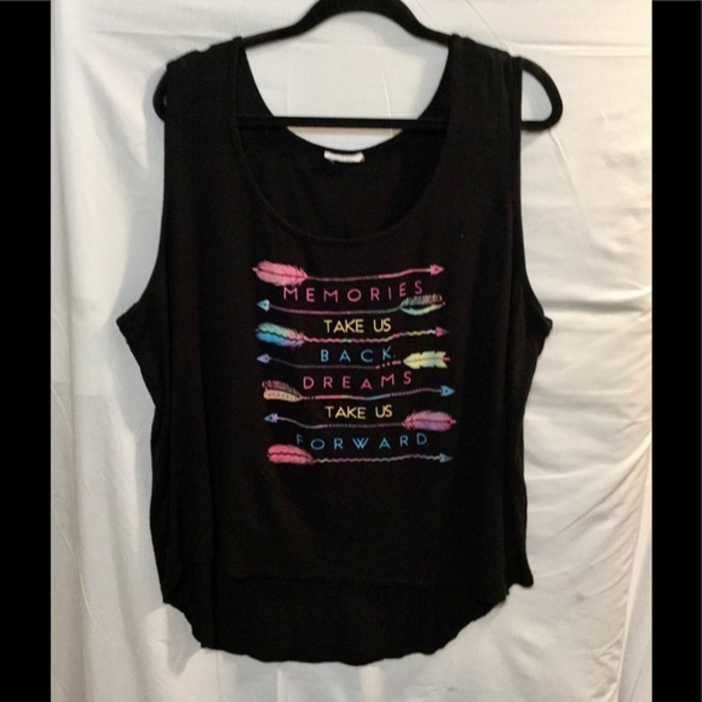 Top Girl LA Black Graphic Tank Top